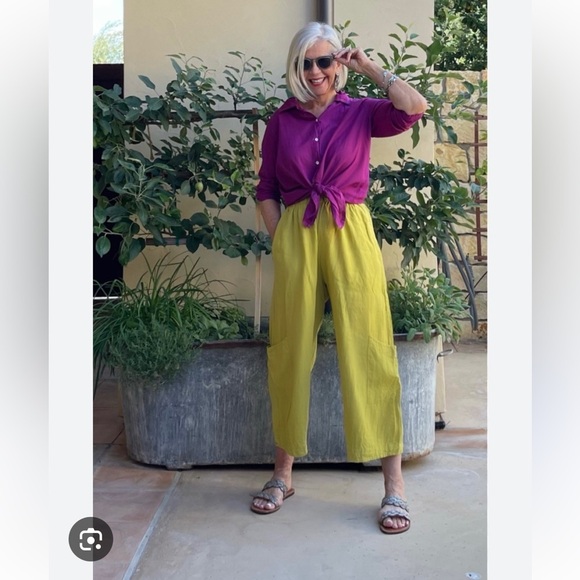 Bryan walker linen casbah pants and button down shirt set - Picture 3 of 8